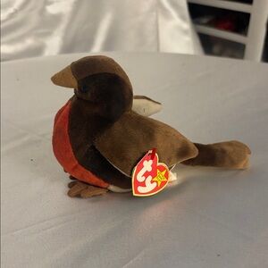 Ty Brown and Red Plush Toy